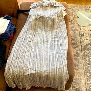 White strapless Sun dress 46 inches long